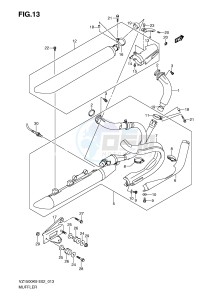 VZ1500 (E2) drawing MUFFLER