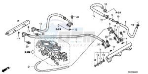 GL18009 Australia - (U) drawing THROTTLE BODY (TUBING)