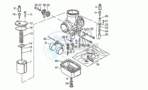 Targa 750 drawing Carburettors