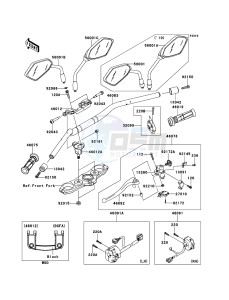 Z1000 ZR1000DCF FR GB XX (EU ME A(FRICA) drawing Handlebar