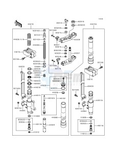 KX 250 J [KX250] (J2) [KX250] drawing FRONT FORK