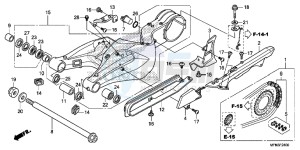 CB1000RAE CB1000R ABS E drawing SWINGARM