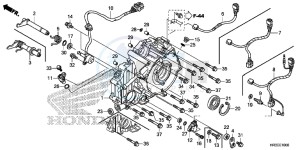 TRX420TM1F TRX420 Europe Direct - (ED) drawing REAR CRANKCASE COVER