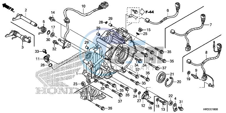 REAR CRANKCASE COVER