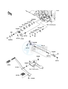 VN1700_CLASSIC_ABS VN1700FCF GB XX (EU ME A(FRICA) drawing Gear Change Mechanism