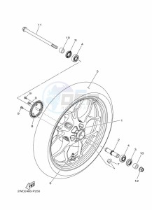 MT-25 MTN250-A (B2E2) drawing FRONT WHEEL