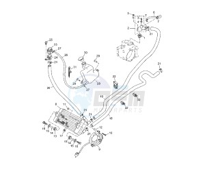 YP R X-MAX SPORT 250 drawing COOLING SYSTEM