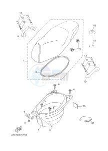 YN50 YN50F NEO'S 4 (2ACM 2ACM 2ACM 2ACM) drawing SEAT