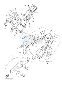 YZF-R1 998 R1 (1KB8 1KB9) drawing FENDER