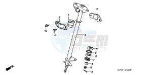 TRX90XB drawing STEERING SHAFT