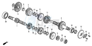 CMX250C REBEL drawing TRANSMISSION