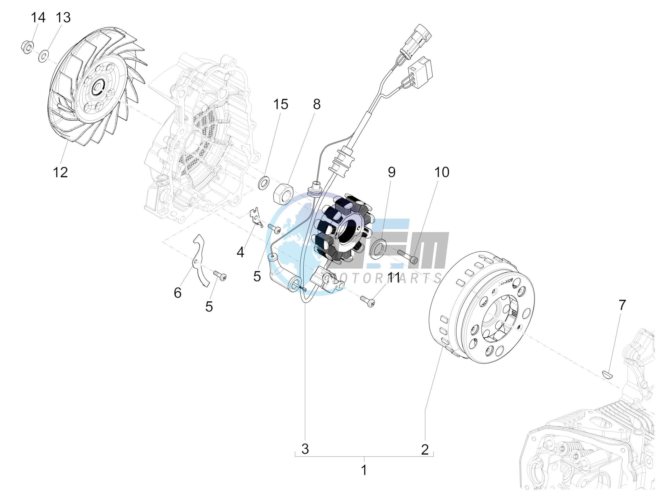 Flywheel magneto