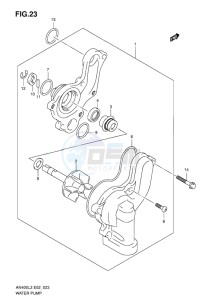 AN400Z ABS BURGMAN EU-UK drawing WATER PUMP