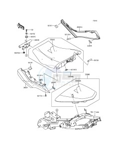 ER-6F_ABS EX650FGF XX (EU ME A(FRICA) drawing Seat