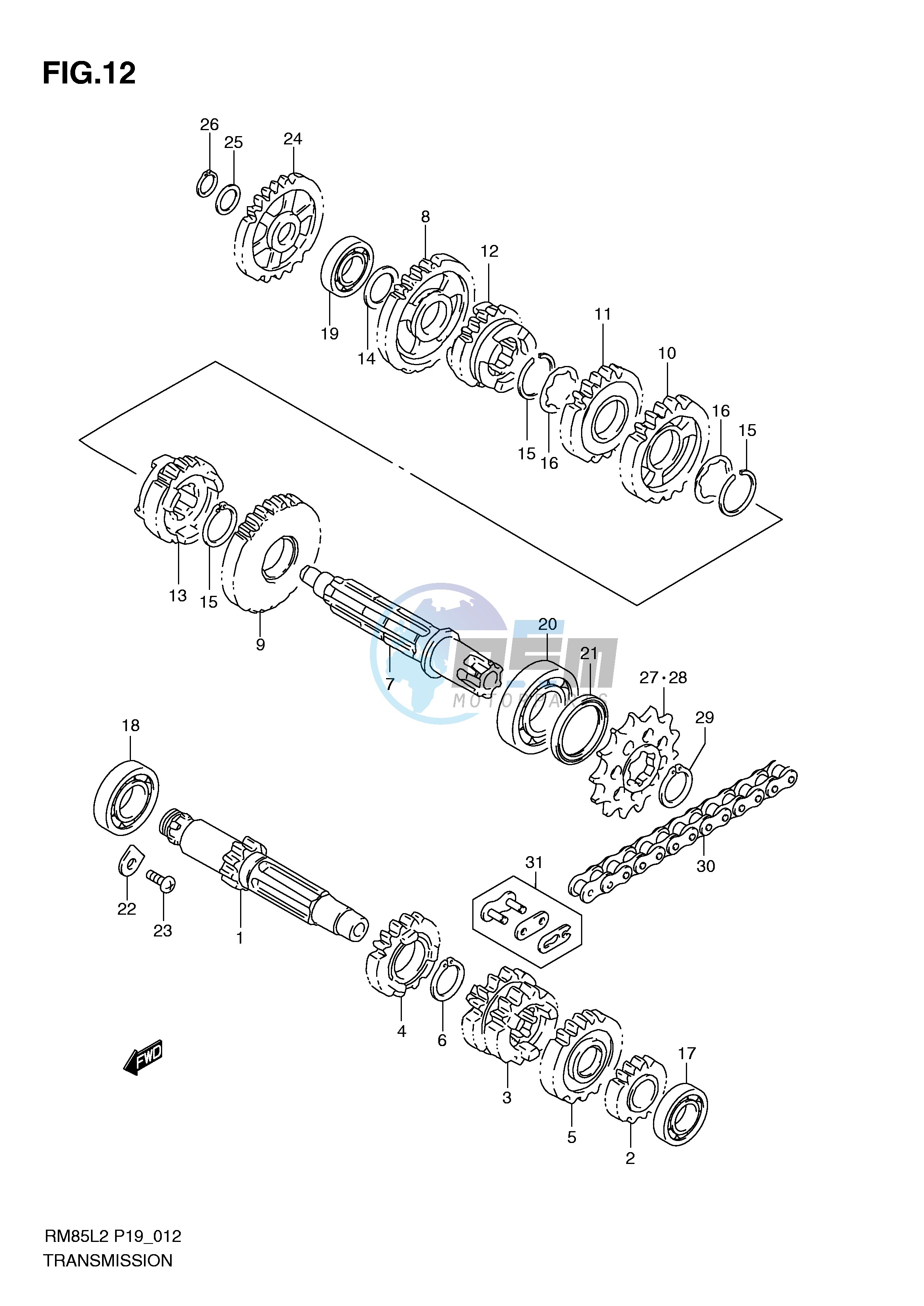 TRANSMISSION (RM85L2 P19)