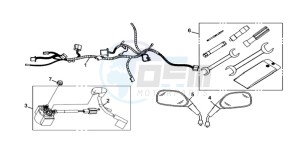 QUAD RAIDER 600 LONG CHASSIS drawing WIRING HARNASS