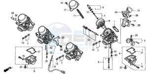 CBF600S drawing CARBURETOR (COMPONENT PARTS)