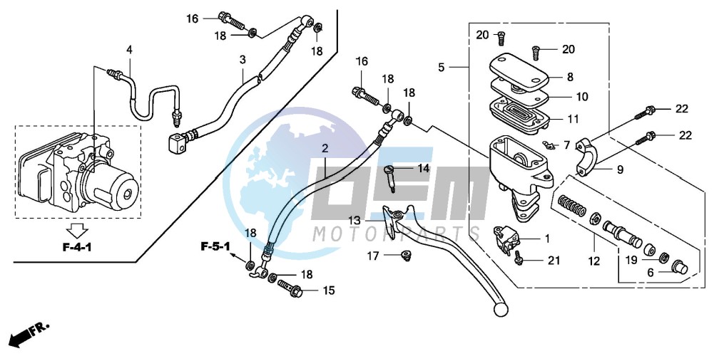 REAR BRAKE MASTER CYLINDER