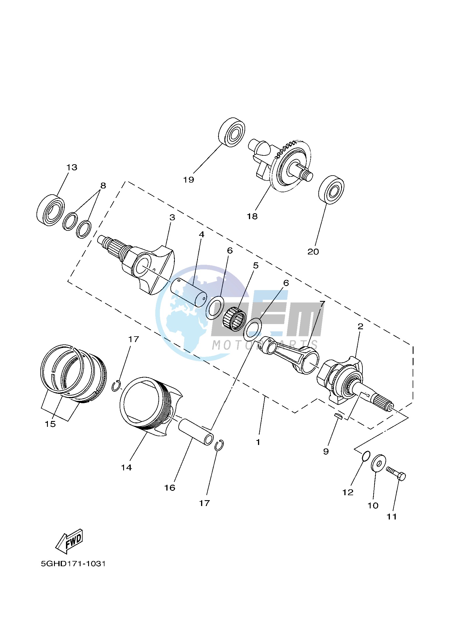 CRANKSHAFT & PISTON