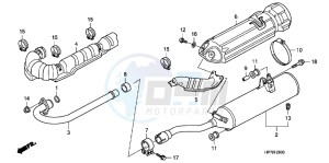 CB650FAG CB650F 6ED drawing EXHAUST MUFFLER