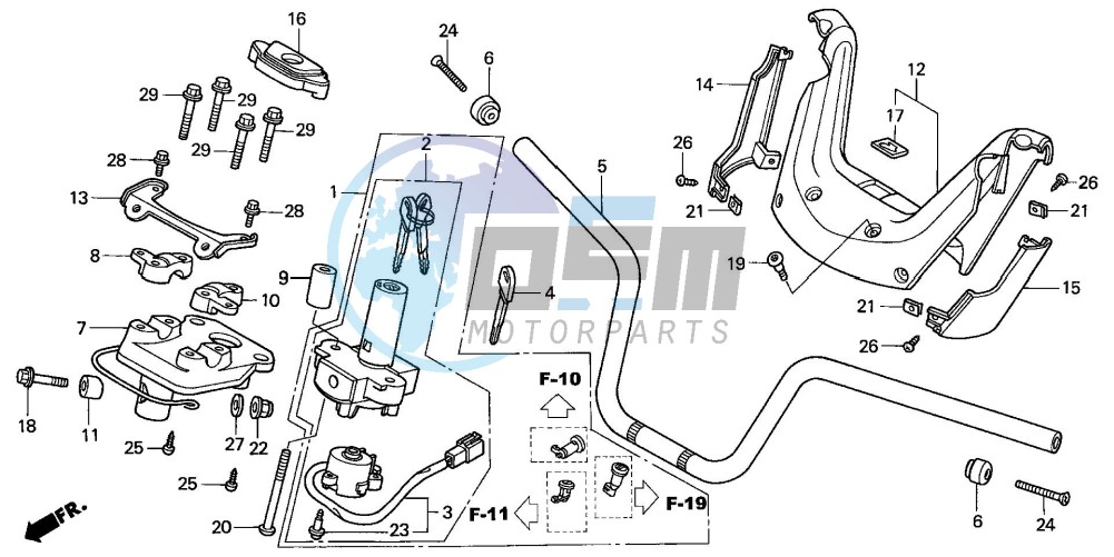 HANDLE PIPE/HANDLE COVER (NSS2501/NSS250A)