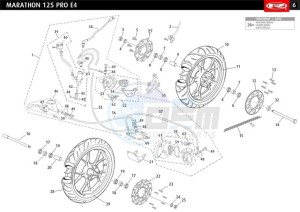 MARATHON-125-PRO-E4-SM-REPLICA-SERIES-AUSTRIA-MARATHON-125-PRO-SM-E4-YELLOW-BLACK-REPLICA-SERIES drawing WHEELS - BRAKES