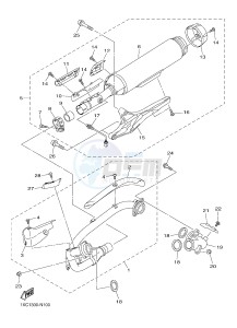 XVS950CR XVS950 CAFE RACER XV950 RACER (B33M) drawing EXHAUST