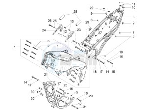 RS 125 RS REPLICA 4T E4 ABS (EMEA) drawing Frame