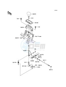 BRUTE FORCE 650 4x4i KVF650FEF EU GB drawing Control