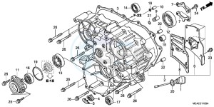 GL1800G GOLDWING 2ED drawing REAR CASE