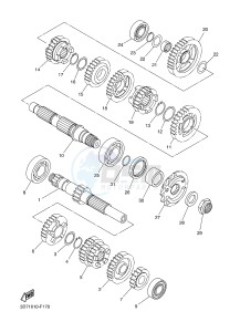 WR250R (BN32 BN31 BN33) drawing TRANSMISSION