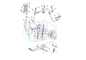 XJR 1300 drawing REAR MASTER CYLINDER