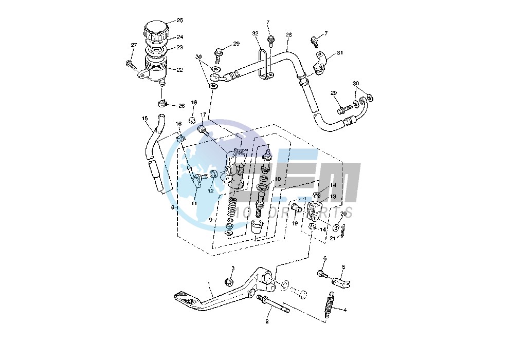 REAR MASTER CYLINDER