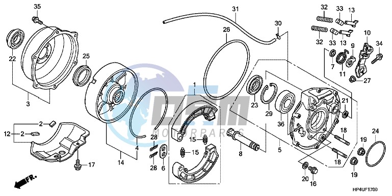 REAR BRAKE PANEL