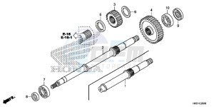 TRX420TE1H Europe Direct - (ED) drawing FINAL SHAFT