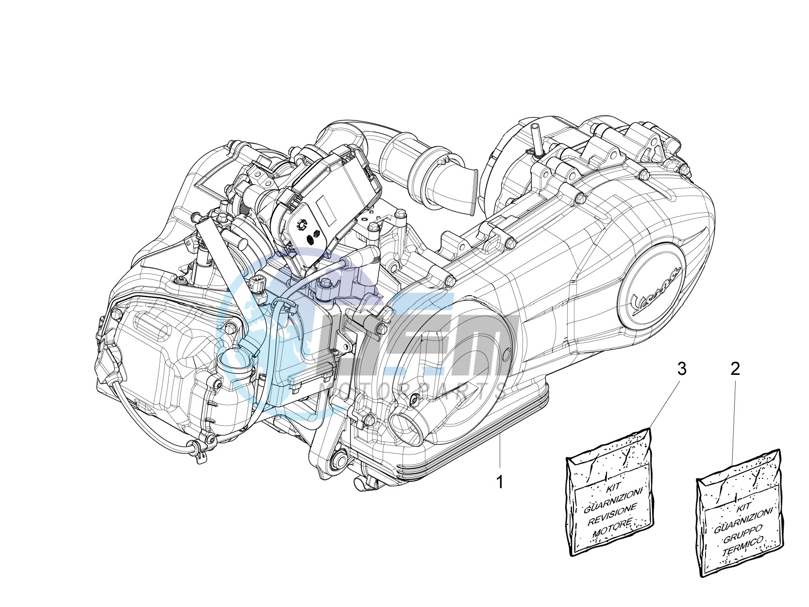 Engine, assembly