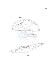 ZR 1000 A [Z1000] (A6F-A6F) A6F drawing DECALS-- BLUE- -