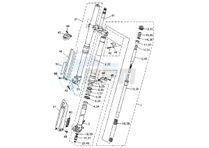 WR F 450 drawing FRONT FORK