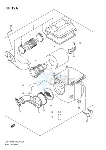 LT-F400 (P17) drawing AIR CLEANER (MODEL L0)