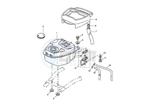 BW'S ORIGINAL EURO2 50 drawing FUEL TANK