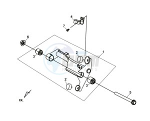 HD 2 125i drawing MOTOR SUSPENSION