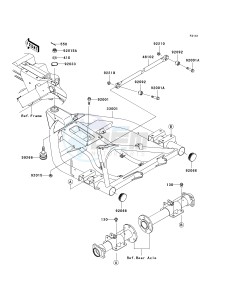 KAF 400 C [MULE 610 4X4 HARDWOODS GREEN HD] (C6F-C9F) C7F drawing SWINGARM