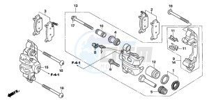 TRX500FA FOURTRAX FOREMAN drawing FRONT CALIPER