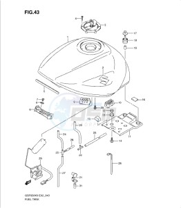 GSF650/S drawing FUEL TANK