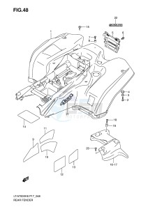 LT-A700X (P17) drawing REAR FENDER