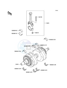 W650 EJ650-C7P GB XX (EU ME A(FRICA) drawing Crankshaft