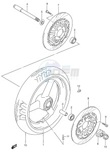 RF900R (E2) drawing FRONT WHEEL