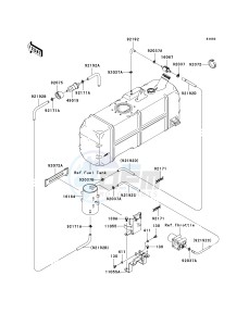 KAF 620 M [MULE 4010 4X4] (M9F) MAF drawing FUEL EVAPORATIVE SYSTEM-- CA- -