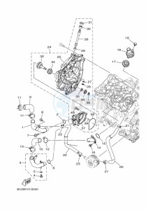 MT-07 MTN690 (BTK7) drawing WATER PUMP