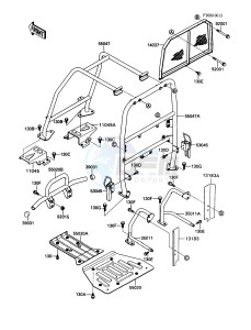 KAF 450 B [MULE 1000] (B1) [MULE 1000] drawing GUARDS_CAB FRAME